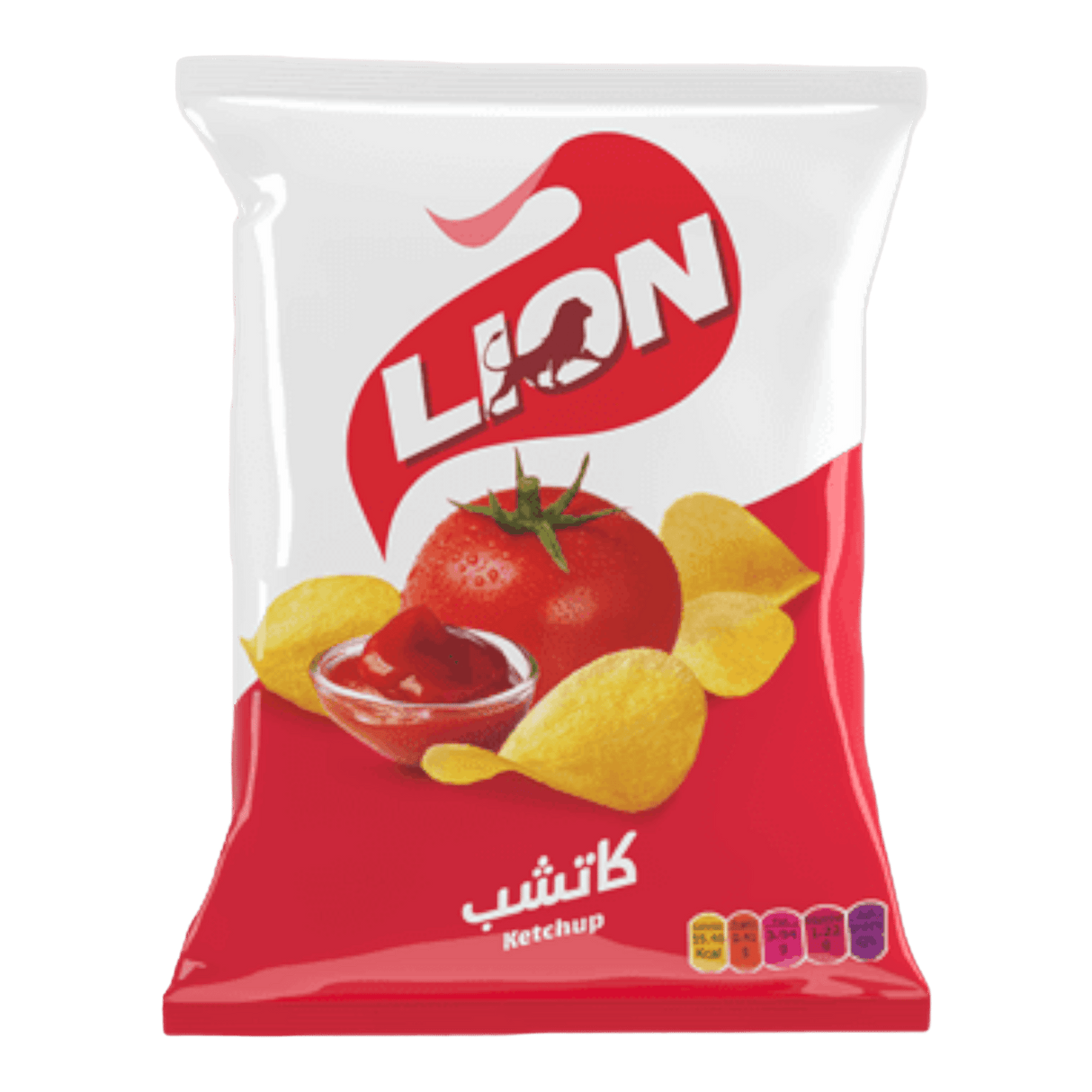 Lion Ketchup Chips Large Bag 135g - CrescentMarket