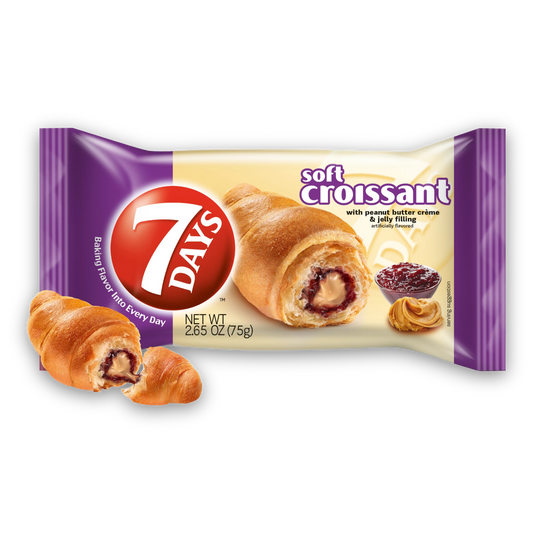 7-Days Soft Croissant Peanut Butter & Jelly  6ct (Turkey)