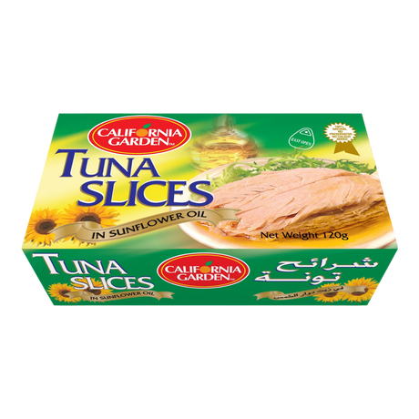 California Garden Sliced Tuna in Sunflower Oil 120gr - CrescentMarket