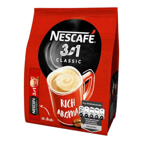 Nescafe 3 in 1  Classic bag (10 sticks) - CrescentMarket