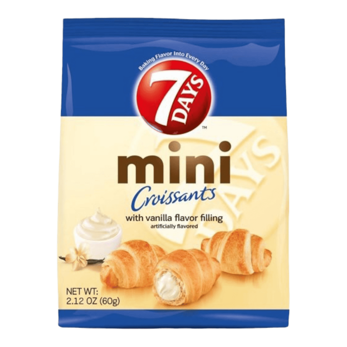 7-Days Vanilla Mini Croissant 2.12oz - CrescentMarket