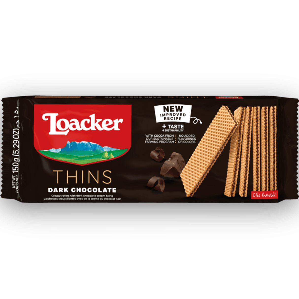 LOACKER Thins Dark Choclate Wafers - CrescentMarket