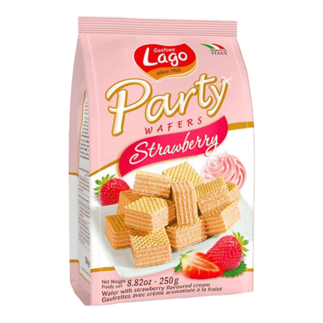 Lago Party Wafer Bags Strawberry 250gr - CrescentMarket