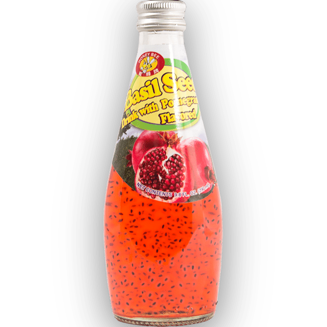 Honey Bee Basil Seed pomegranate Drink CrescentMarket