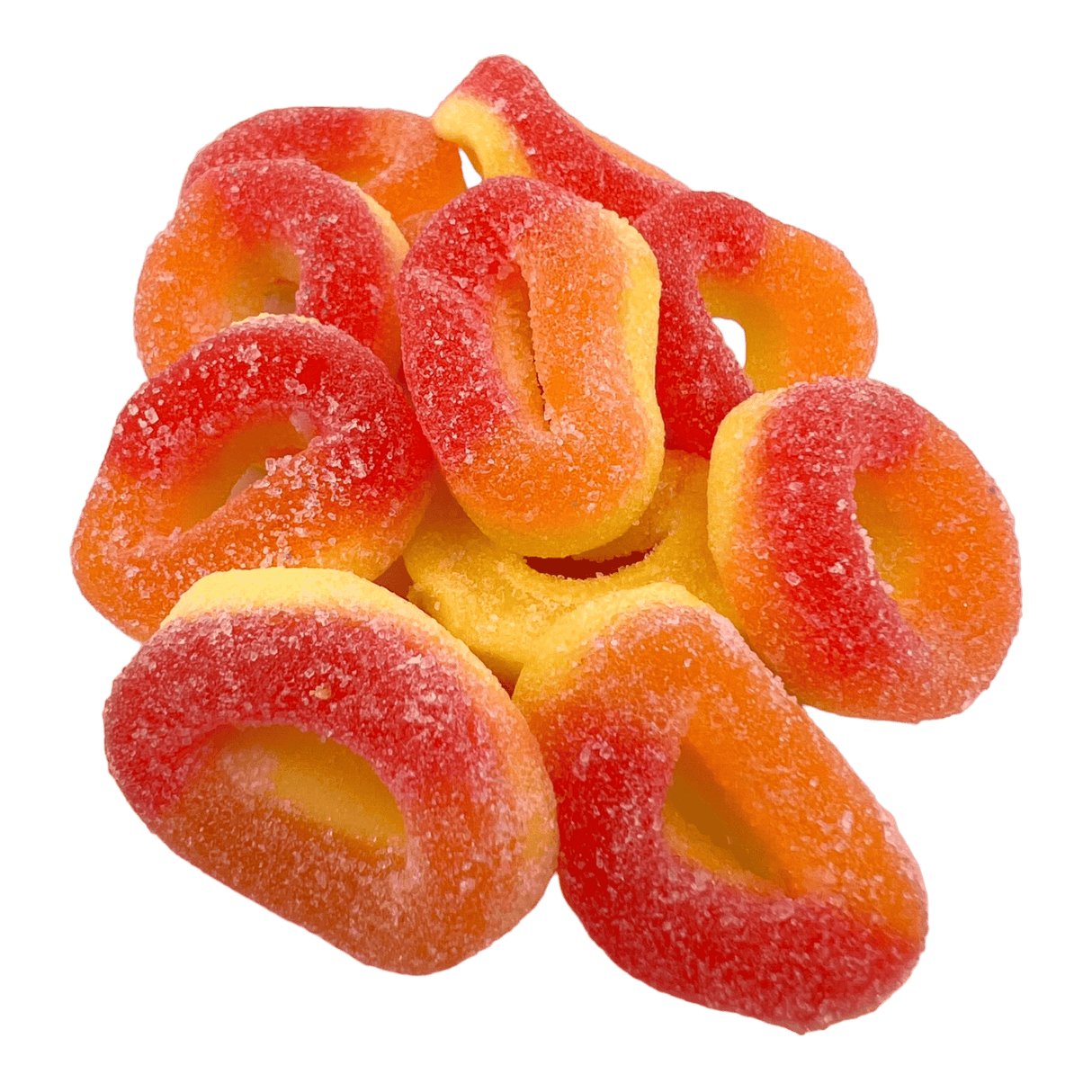 Sour Peach Gummy Rings - CrescentMarket