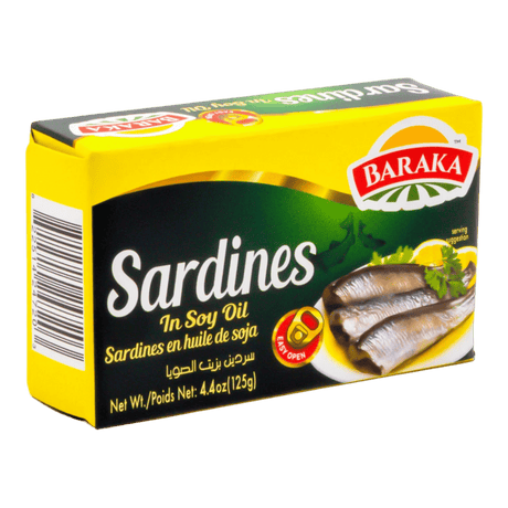 Baraka Sardines in soy oil 125gr - CrescentMarket