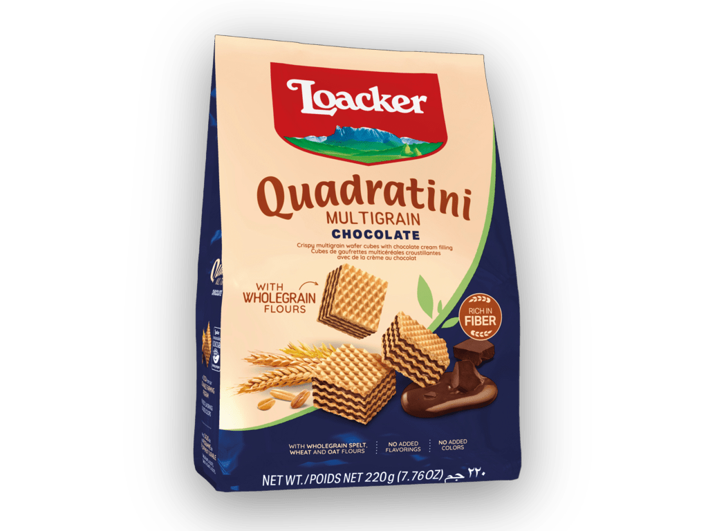 LOACKER Quadratini Multigrain Chocolate - CrescentMarket