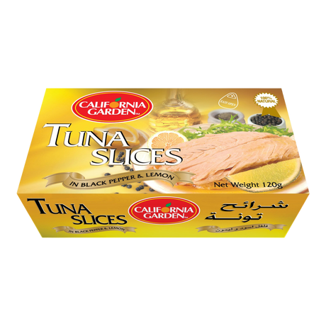 California Garden Sliced Tuna in Lemon & Pepper 120gr - CrescentMarket